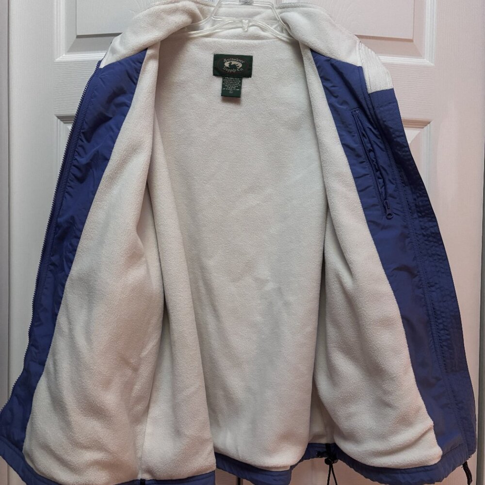 Cabela’s Stillwater Supply Co Women’s 0XL Blue Fleece Lined Jacket Heavy - Picture 4 of 5